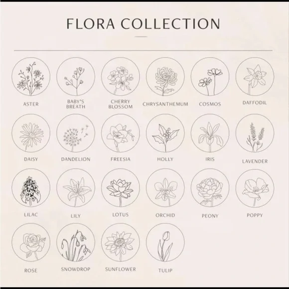 Aster Rose Gold Stainless Steel September Birth Flower Necklace Mother’s Day - Picture 8 of 8